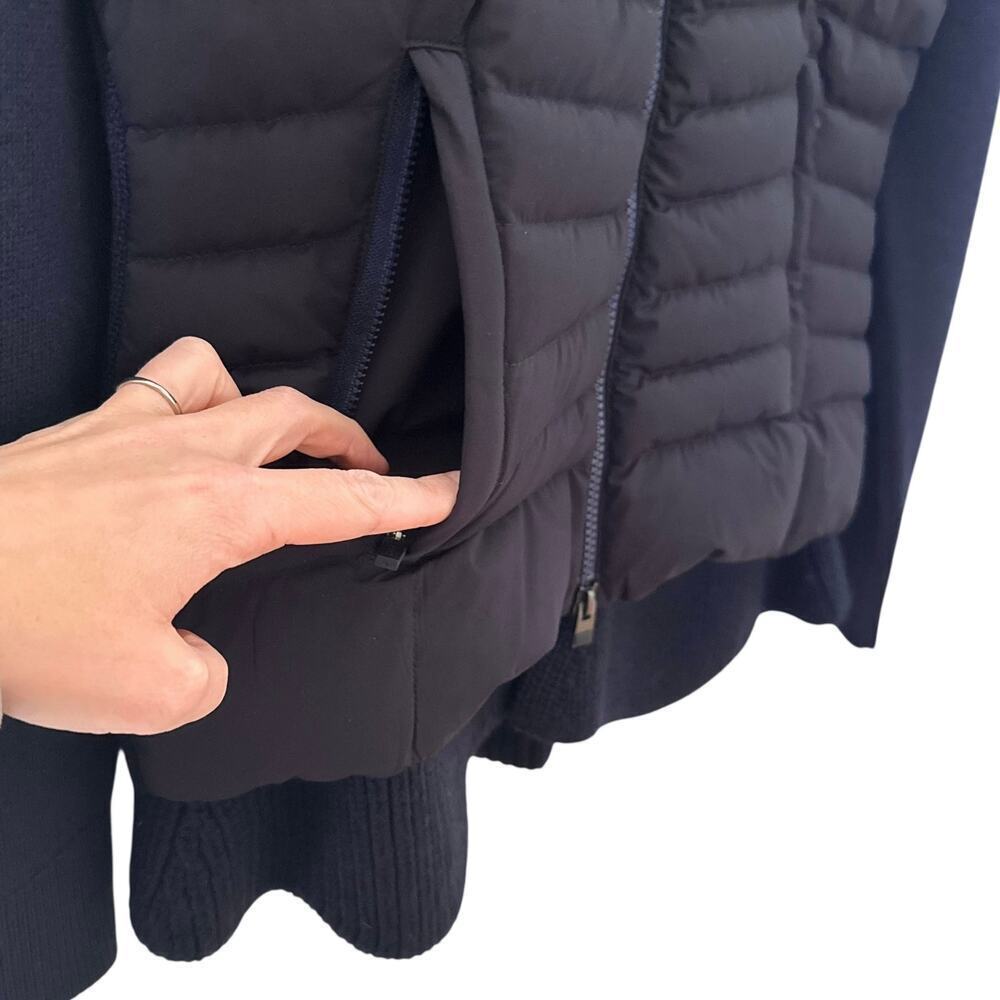 KJUS Ramona Insulation Jacket Knit Merino Wool Sweater Navy Blue Size 36 Small - Picture 7 of 14